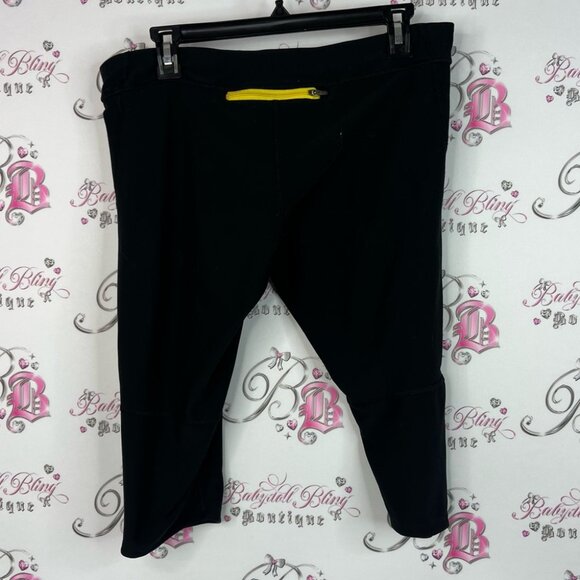 Nike leggings cropped capris livestrong Black and Yellow Dri-FIT Pants - Picture 2 of 8